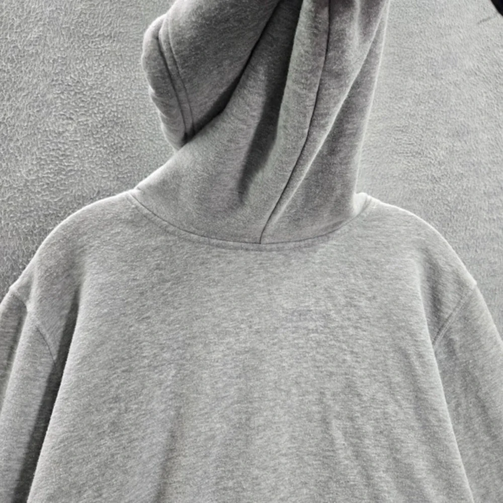 The North Face Men Sweatshirt‎ Large Gray Logo Fleece Pullover Drawstring